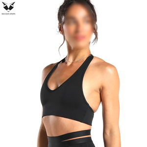 New Arrival Wholesale Rate Fitness Yoga Wear Premium Quality Made In Pakistan 2026 Unique Design Simple <b>Halter</b> <b>Neck</b> Sports <b>Bra</b> - Product Image 2