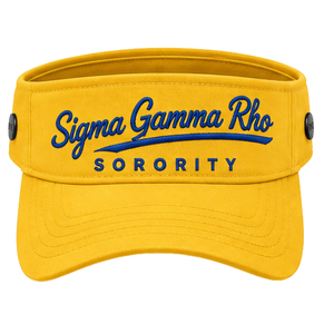 หมวกบักเก็ต Sigma Gamma Rho สำหรับผู้หญิง ปักลายตัวอักษรกรีก หมวกกันแดดผ้าฝ้าย หมวกแฟชั่นลำลอง สตรีทแวร์ ขายส่ง - Product Image 1