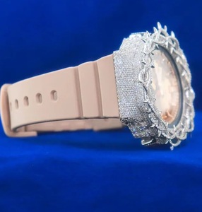 Reloj de Lujo Hip Hop de Acero Inoxidable con Corona de Espinas en Oro Rosa, Cristal de Zafiro y Movimiento Mecánico, Correa de 20 mm - Product Image 3