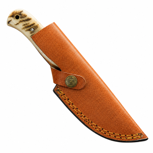 Cuchillo Skinner Jexmoo Personalizado Hecho a Mano de Alta Calidad, DIY OEM, de Acero de Damasco de 9 Pulgadas, Mango de Micarta con Funda de Cuero - Product Image 6