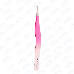 Pinzas de Precisión de Acero Inoxidable, Herramienta Profesional para Aplicar Pestañas, Pinzas Curvas para Extensiones de Pestañas Clásicas - Product Image 2