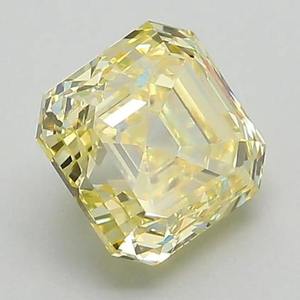 Diamante Cultivado en Laboratorio con Corte Asscher de 1.00 a 5.00 Quilates, Certificado IGI, Color Amarillo Fantasía, Claridad VVS VS, Pulido Excelente, Precio al por Mayor CVD - Product Image 4