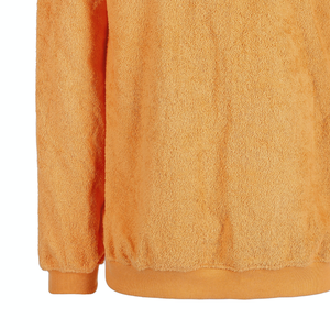 <b>Men's</b> Hooded Fleece <b>Sweatshirt</b> Solid Color Regular Fit Casual Autumn Wear <b>Orange</b> Knitted Polyester Material - Product Image 3
