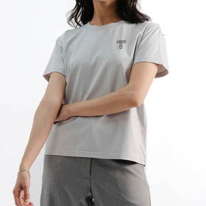 Camisetas de Verano para Mujer, Lisas, 100% Algodón, Cuello Redondo, Corte Ajustado Informal - Product Image 1