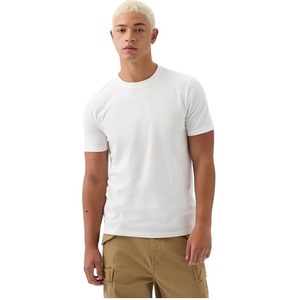 Camiseta 100% algodón personalizada con cuello redondo, camiseta de color sólido con cuello redondo, camiseta para hombre, camiseta de cuello redondo para hombre - Product Image 2