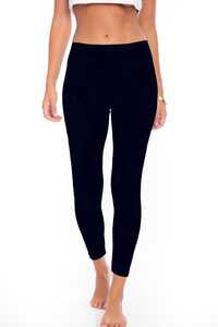 Leggings d'hiver confortables doublés de polaire pour femmes, coupe extensible isolante - Product Image 3
