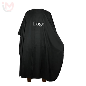 Capes de coiffure personnalisées confortables en polyester avec col en silicone pour la coupe de cheveux - Product Image 5
