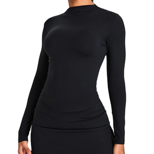 Wholesale Women Performance <b>Long</b> <b>Sleeve</b> Workout <b>Top</b> Quick Dry Fitness Running Yoga Gym Activewear Custom Logo Factory Supply - Product Image 1