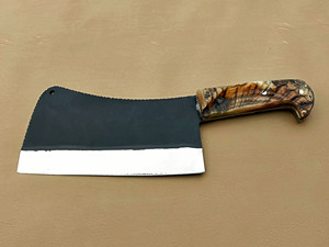 Nouveau couteau à viande serbe en acier à haute teneur en carbone, forgé à la main, VG10, manche en corne de mouton, haute qualité, corne de bélier - Product Image 4