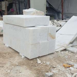 Son Code W10 Raw Vietnam White Natural Calcite <b>Marble</b> Block-Durable Waterproof Eco-Friendly Modern Design Apartment Exterior - Product Image 1