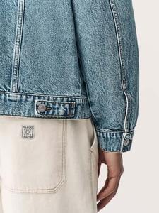 Chaqueta Vaquera Moderna para Hombre, Corte Ajustado, Elegante y Cómoda, Mezcla de Algodón, Perfecta para Ropa Urbana, Informal, Oficina, Viajes y Uso Diario - Product Image 4