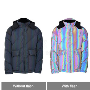 High Visibility Outdoor Wear Rainbow <b>Reflective</b> <b>Jacket</b> Multicolor <b>Reflective</b> Design For <b>Cycling</b> And Night Activities - Product Image 5