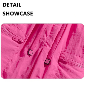 Pantalones Cortos Deportivos de Nailon Personalizados para Hombre, Color Rosa, Elegantes, para Gimnasio, Fitness, Ropa Urbana, Correr al Aire Libre, con Servicio OEM - Product Image 5