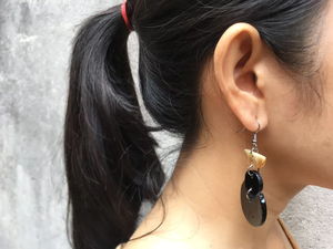 Handgefertigte rustikale Büffelhorn-Ohrringe in natürlicher Form, moderner Schmuck, Ohrringe für Damen, Weihnachtsgeschenk, Hochzeits- und Heimdekoration für Frauen - Product Image 3