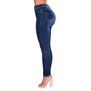 Women High Waist Skinny <b>Denim</b> Jeans High Street Y2K Style Leopard Print <b>Stretch</b> Cotton Spandex Breathable Belt Bow Hole Pencil - Product Image 4