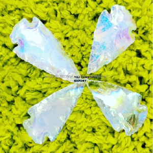 Venta al por mayor superventas precio de fábrica barato cristales piedra ópalo opalita Ángel aura a granel ágata India puntas de flecha para la venta - Product Image 3