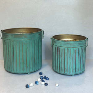 Macetas Decorativas de Metal para Jardín, Estilo Vintage, Atractivas, de Gran Tamaño, para Exteriores, a Precio Económico - Product Image 5