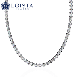 Colliers tennis en diamants Source Diamond Factory, bijoux en or 18 carats, cadeaux, fêtes et mariages, collier unisexe - Product Image 2