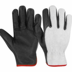 Most Popular Safety Industrial Cowhide Grain & Split Leather Driving <b>Gloves</b> Customizable Logo Construction Worker Personal - Product Image 6