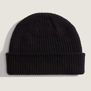 หมวกไหมพรมถักสำหรับฤดูหนาว แบบ unisex เนื้อผ้านุ่ม 100% ผ้าฝ้าย  ทรง Toque ปักลายปะติด  ขอบหมวกปักโลโก้ตามสั่ง หมวกไหมพรมชายหาด - Product Image 3