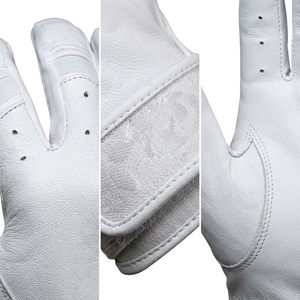 Gants de golf en cuir blancs à doigts entiers, antidérapants, respirants, à enfiler, avec fermeture auto-agrippante, pour droitier, adulte, toutes saisons - Product Image 6