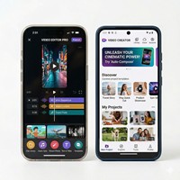 Aplicación de edición de video RC INTERNATIONAL Enterprise, herramienta de creación de películas y edición de videos cortos, compatible con Flutter, Linux, Android y Mac.