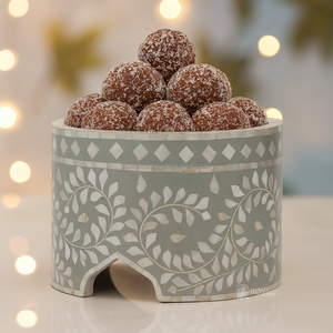 Soporte de pastel de gama alta de lujo platos de postre soporte de pastel de 2 niveles hueso de cerámica China para la tarde vajilla de té decoración India - Product Image 2