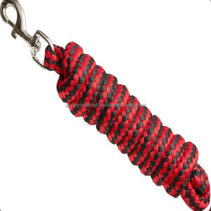 Cuerda de plomo de caballo de nailon PP de algodón resistente y resistente con perno intercambiable cuerda de plomo de gancho a presión para caballos - Product Image 3