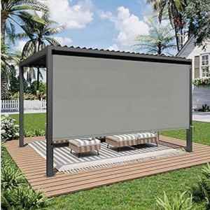 Persiana Exterior Motorizada con Sistema de Riel Automático Resistente al Viento para Balcón, Protección Contra Lluvia y Sol - Product Image 6