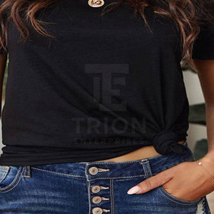 Customized Design Women <b>Distressed</b> T-Shirt Professional Good Quality <b>Distressed</b> T-Shirt <b>Top</b> Price <b>Distressed</b> T-Shirt For Sale - Product Image 3