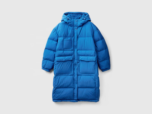 เสื้อแจ็คเก็ตพัฟเฟอร์ยาวสำหรับผู้หญิงทันสมัย ​​เสื้อแจ็คเก็ตมีฮู้ดบุโพลีเอสเตอร์กันน้ำและให้ความอบอุ่น - Product Image 3