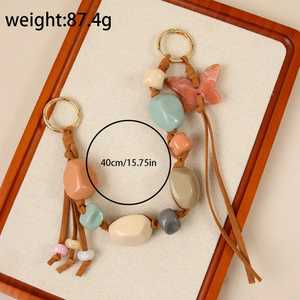 Pulsera de Cuentas de Resina Hecha a Mano, Forma Redonda, Accesorio de Moda para Mujer, B.H CRAFTS BH-1599 - Product Image 6