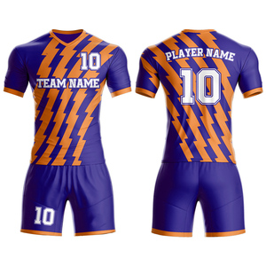 Uniformes de Fútbol Personalizados Unisex para Entrenamiento, Conjunto de Uniforme de Fútbol de Secado Rápido, Venta al Por Mayor, 100% Poliéster Transpirable Antibacterial - Product Image 1