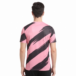 เสื้อยืดกีฬาผู้ชายแบบสั่งทำพิเศษ พิมพ์ลายทั้งตัว เสื้อยืดออกกำลังกาย ระบายอากาศได้ดี แขนสั้น สำหรับวิ่ง ฟิตเนส เทรนนิ่ง และกิจกรรมกีฬาต่างๆ - Product Image 6