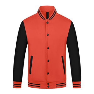 New Best Quality Custom Adult and Youth Casual <b>Thin</b> Baseball Letterman Color Fleece Varsity <b>Jacket</b> 100% Cotton - Product Image 3