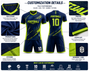 Custom Football Jersey Set Custom Soccer Uniform Team Sportswear Full Sublimation Football <b>Shirt</b> Shorts Socks - Product Image 5