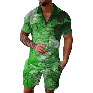 Conjunto de Pantalones Cortos Sublimados para Hombre, Precio al por Mayor, Algodón Transpirable, Nueva Llegada, Ropa Urbana, Talla Grande - Product Image 3