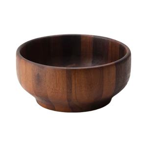 Cuencos de madera hechos a medida en varios tamaños para decoración del hogar y aptos para mesas de comedor en tiendas de artículos para el hogar, cuenco natural para servir. - Product Image 1