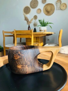 HASAN CRAFT Handcrafted Wooden <b>Mug</b> Luxury Design with Handle Eco-Friendly <b>Reusable</b> for Home & Outdoor Use - Product Image 1