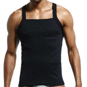 Débardeur personnalisé avec logo imprimé pour hommes – T-shirt de sport durable pour la remise en forme - Product Image 2