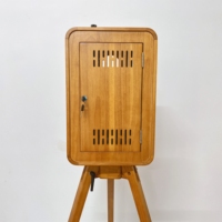 Nouvelle conception de photomaton de mariage en bois vintage, prix de gros, photomaton rétro en bois avec imprimante et appareil photo