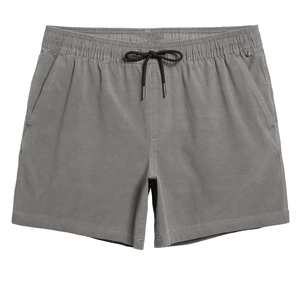 Shorts de sport décontractés pour homme, gris uni, à séchage rapide, avec cordon de serrage, taille élastique et poches - Product Image 1