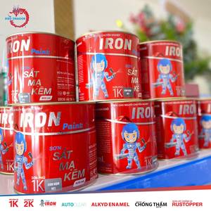 Peinture Red Dragon Grade B Thai Khang 1K, couche de finition acrylique pour structures métalliques en acier galvanisé, séchage rapide, application au pinceau/au pulvérisateur - Product Image 5