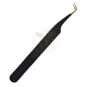 Pince à épiler professionnelle à pointe fine, antistatique, durable, en acier inoxydable, prise en main confortable, haute qualité pour les cils - Product Image 4