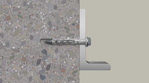 FISCHER SXR 10X120 FUS Tornillo de expansión de nylon para fijación de marcos con tornillo de cabeza hexagonal, anclaje de hormigón cincado. - Product Image 3