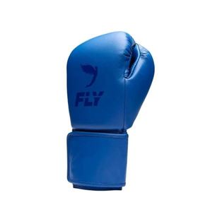 Gants de boxe d'entraînement légers en cuir bleu avec fermeture à lacets, respirants pour adultes - Product Image 3