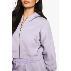 Conjunto de sudaderas para mujer, conjunto de invierno de 2 piezas, top corto, sudadera oversize para mujer, sudaderas de punto. - Product Image 4