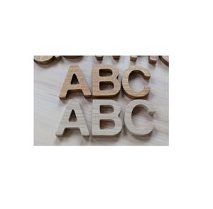 Letras del alfabeto de madera inspiradoras para el centro de aprendizaje infantil, exhibición educativa de colores brillantes - Product Image 1