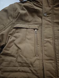 2026 New <b>Men's</b> Winter Casual Hooded Fleece-Lined <b>Canvas</b> Workwear <b>Jacket</b> Zipper Front Stand Collar Polyester/Cotton Thickened - Product Image 5