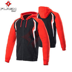 Sudadera con Capucha Unisex con Armadura para Motocicleta, Homologada por la CE, Forrada, Chaqueta Protectora de Invierno para Motociclistas, con Ventilaciones de Aire Personalizables y Fijas - Product Image 3